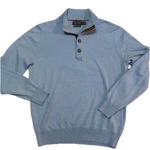 Polo Golf Ralph Lauren | Half Button Mock Sweater | M | Merino Wool